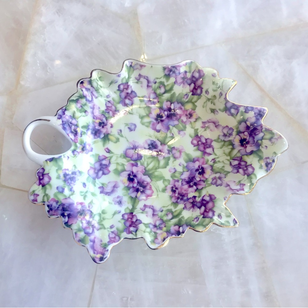 Vintage Royal Danube Floral Candy Dish